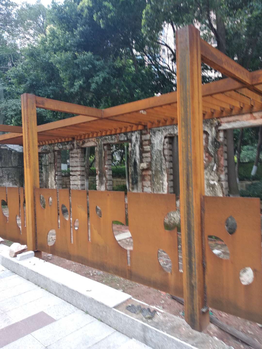 锈钢板屏风围栏